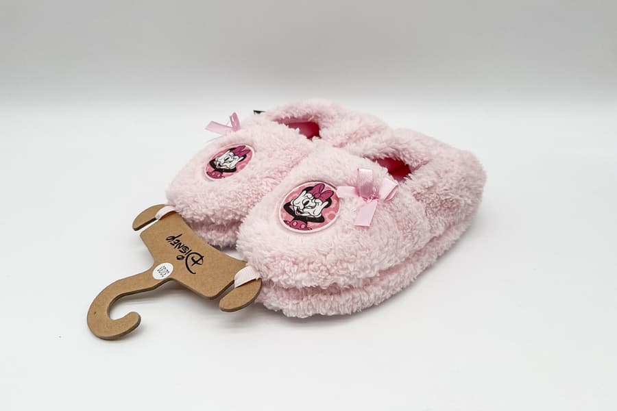 2 Kinder Hausschuhe Disney Minnie Mouse, Gr. 32/33